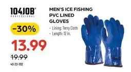 Pronature MEN'S ICE FISHING PVC LINED GLOVES offer