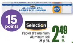 Jean Coutu SELECTION Aluminum foil offer