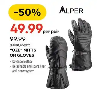 Pronature OZE MITTS OR GLOVES offer