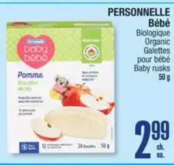 Jean Coutu PERSONNELLE Bébé Organic Baby rusks offer