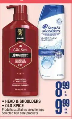 Jean Coutu HEAD & SHOULDERS, OLD SPICE Selected hair care products offer