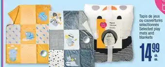 Jean Coutu PERSONNELLE Selected play mats and blankets offer