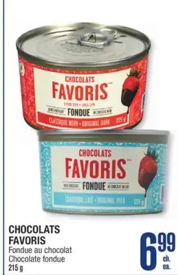 Jean Coutu CHOCOLATS FAVORIS Chocolate fondue offer