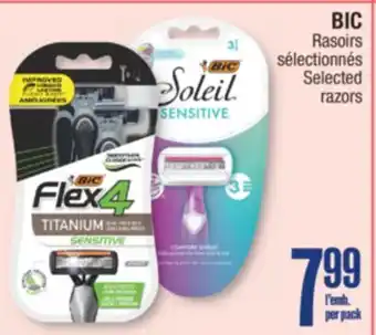 Jean Coutu BIC Selected razors offer