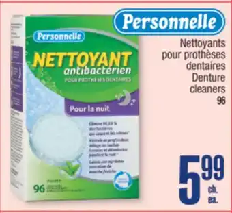 Jean Coutu Personnelle Denture cleaners offer