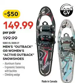 Pronature MEN'S OUTBACK OR WOMEN'S ACTIVE OUTBACK SNOWSHOES offer