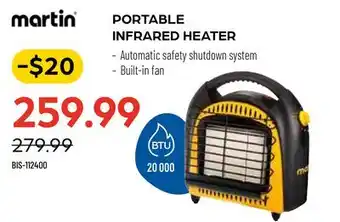 Pronature PORTABLE INFRARED HEATER offer