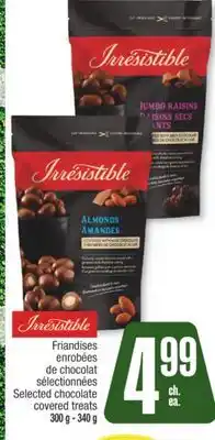 Jean Coutu IRRESISTIBLES Selected chocolate covered treats offer