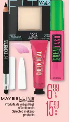 Jean Coutu MAYBELLINE NEW YORK Selected makeup products offer