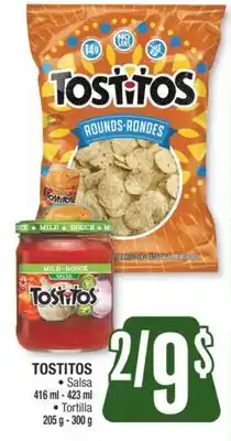 Jean Coutu TOSTITOS Salsa 416 ml - 423 ml, Tortilla 205 g - 300 g offer