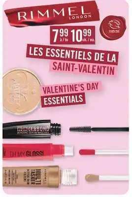 Jean Coutu RIMMEL VALENTINE'S DAY ESSENTIALS offer