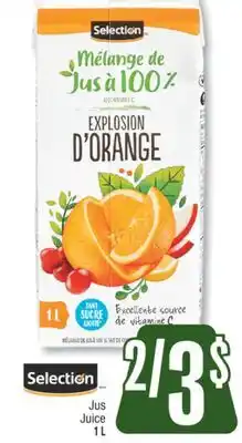 Jean Coutu SELECTION Juice offer