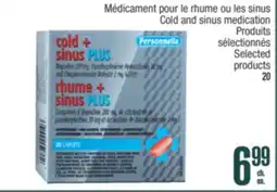 Jean Coutu PERSONNELLE Cold and sinus medication offer