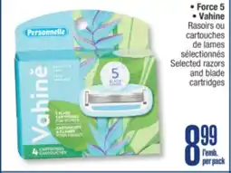 Jean Coutu PERSONNELLE Selected razors and blade cartridges offer