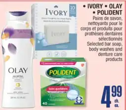 Jean Coutu IVORY, OLAY, POLIDENT Selected bar soap, body washes and denture care products offer