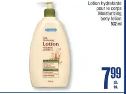 Jean Coutu Personnelle Moisturizing body lotion offer