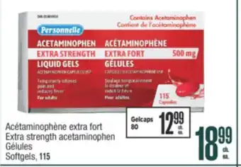 Jean Coutu Personnelle Extra strength acetaminophen offer