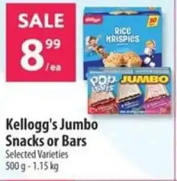 Co-op Kellogg's Jumbo Snacks or Bars offer