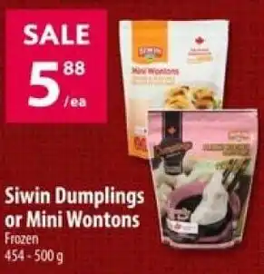 Co-op Siwin Dumplings or Mini Wontons offer