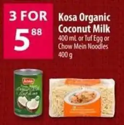 Co-op Kosa Organic Coconut Milk offer