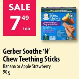 Co-op Gerber Soothe 'N' Chew Teething Sticks offer