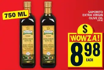 Food Basics Saporito extra virgin olive oil offer