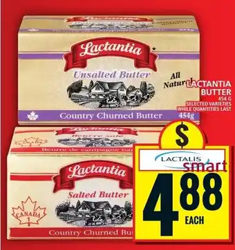 Food Basics Lactantia butter offer