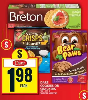 Food Basics Dare cookies or crackers offer