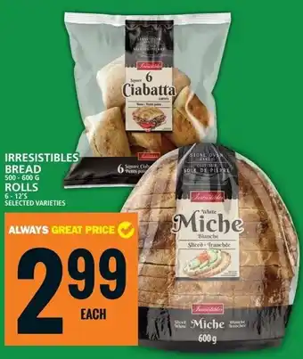 Food Basics Irresistibles bread rolls offer