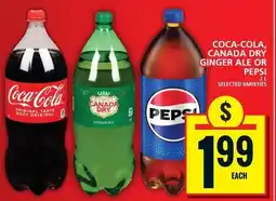 Food Basics Coca-cola, canada dry ginger ale or pepsi offer