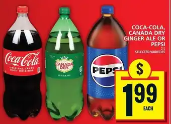 Food Basics Coca-cola, canada dry ginger ale or pepsi offer