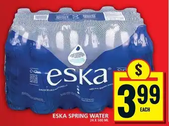 Food Basics Eska spring water offer