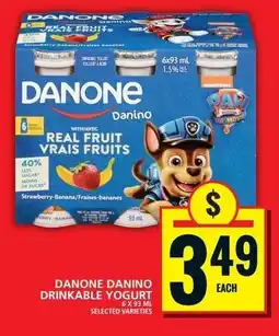 Food Basics Danone danino drinkable yogurt offer