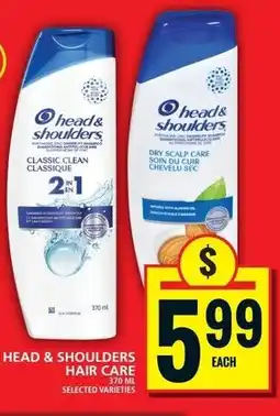 Food Basics Head & shoulders hair care offer