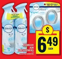 Food Basics Febreze air fresheners offer