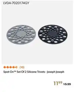 Shopper+ Spot-On Set Of 2 Silicone Trivets - Joseph Joseph offer