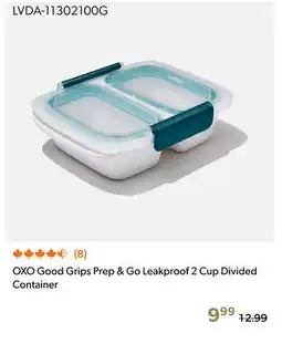 Shopper+ OXO Good Grips Prep & Go Leakproof 2 Cup Divided Container offer