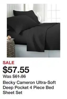 Bed Bath & Beyond Becky Cameron Ultra-Soft Deep Pocket 4 Piece Bed Sheet Set offer