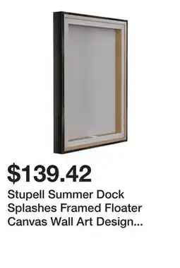 Bed Bath & Beyond Stupell Summer Dock Splashes Framed Floater Canvas Wall Art Design By Bill Carson Photography offer