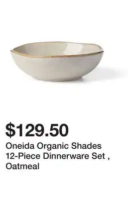 Bed Bath & Beyond Oneida Organic Shades 12-Piece Dinnerware Set , Oatmeal offer