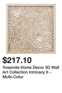 Bed Bath & Beyond Yosemite Home Decor 3D Wall Art Collection Intricacy II - Multi-Color offer