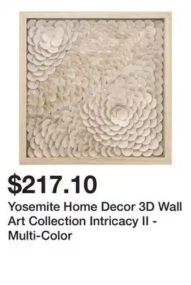 Bed Bath & Beyond Yosemite Home Decor 3D Wall Art Collection Intricacy II - Multi-Color offer