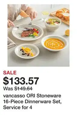 Bed Bath & Beyond vancasso ORI Stoneware 16-Piece Dinnerware Set, Service for 4 offer