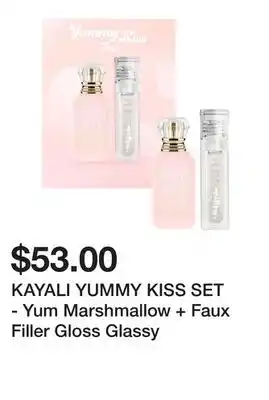 Sephora KAYALI YUMMY KISS SET - Yum Marshmallow + Faux Filler Gloss Glassy offer