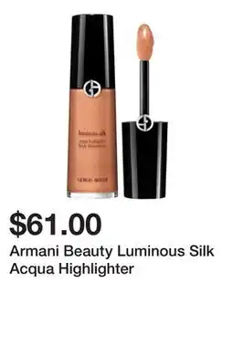 Sephora Armani Beauty Luminous Silk Acqua Highlighter offer