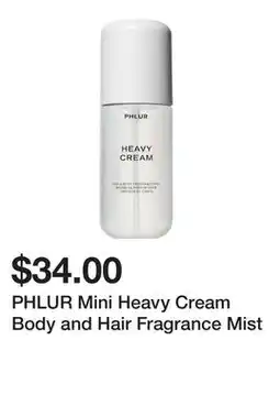 Sephora PHLUR Mini Heavy Cream Body and Hair Fragrance Mist offer