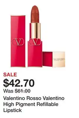 Sephora Valentino Rosso Valentino High Pigment Refillable Lipstick offer