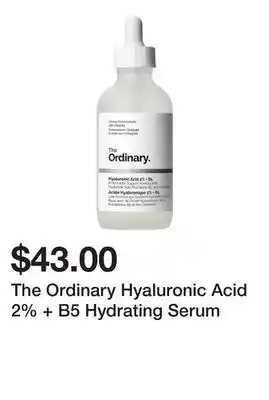 Sephora The Ordinary Hyaluronic Acid 2% + B5 Hydrating Serum offer