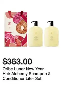 Sephora Oribe Lunar New Year Hair Alchemy Shampoo & Conditioner Liter Set offer