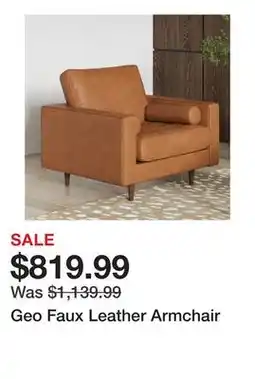 Wayfair Geo Faux Leather Armchair offer